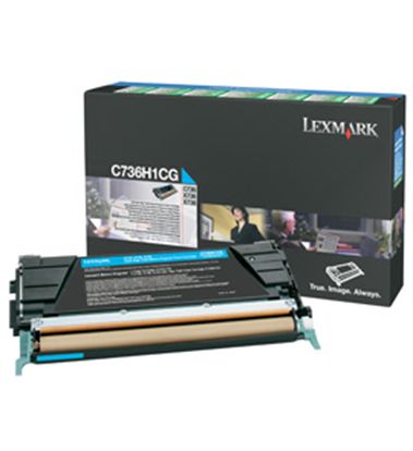Lexmark High Yield Cyan Return Program Toner Cartridge (10000 Yield) 1