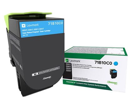 Lexmark Cyan Return Program Toner Cartridge (2300 Yield) 1