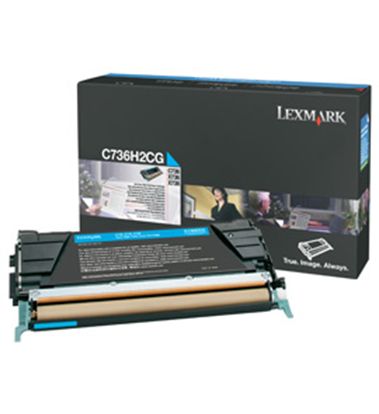 Lexmark High Yield Cyan Non-Return Program Toner Cartridge (10000 Yield) 1
