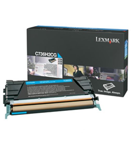 Lexmark High Yield Cyan Non-Return Program Toner Cartridge (10000 Yield) 1