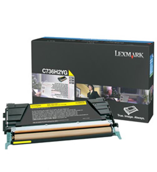Lexmark High Yield Yellow Non-Return Program Toner Cartridge (10000 Yield) 1