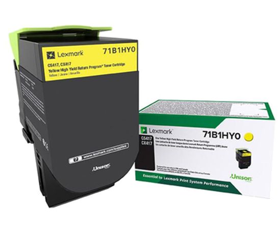 Lexmark Yellow High Yield Return Program Toner Cartridge (3500 Yield) 1