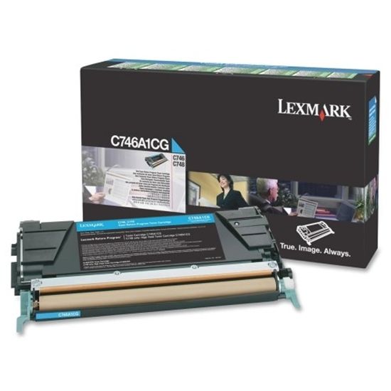 Lexmark Cyan Return Program Toner Cartridge (7000 Yield) 1