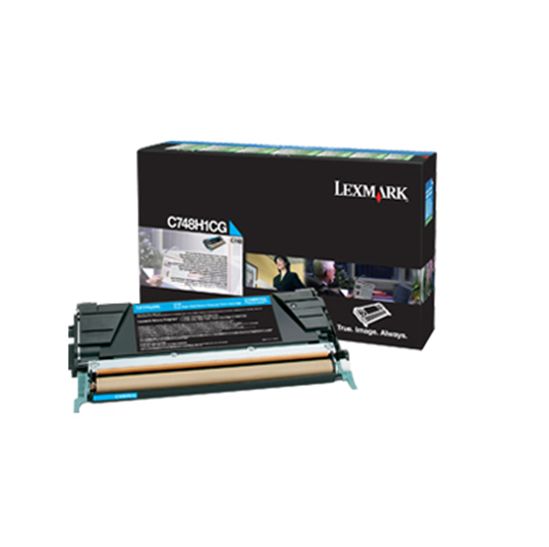 Lexmark High Yield Cyan Return Program Toner Cartridge (10000 Yield) (For Use in Model C748) 1