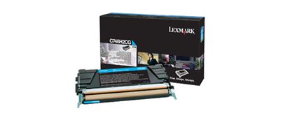Lexmark High Yield Cyan Non-Return Program Toner Cartridge (10000 Yield) (For Use in Model C748 Only) 1