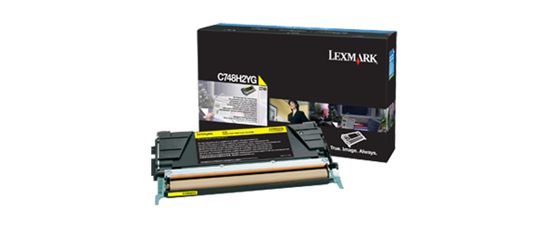 Lexmark High Yield Yellow Non-Return Program Toner Cartridge (10000 Yield) (For Use in Model C748 Only) 1