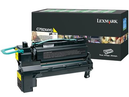 Lexmark Extra High Yield Yellow Return Program Toner Cartridge for US Government (20000 Yield) (TAA Compliant Version of C792X1YG) 1