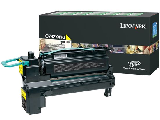 Lexmark Extra High Yield Yellow Return Program Toner Cartridge for US Government (20000 Yield) (TAA Compliant Version of C792X1YG) 1