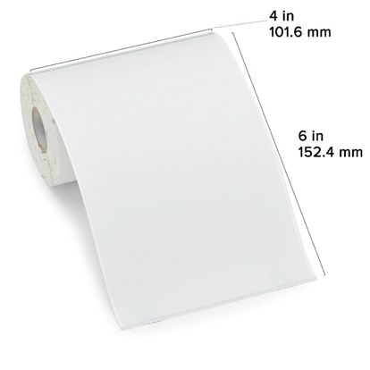 Zebra DT Label Paper (4" x 6") (0.75" Core) 1