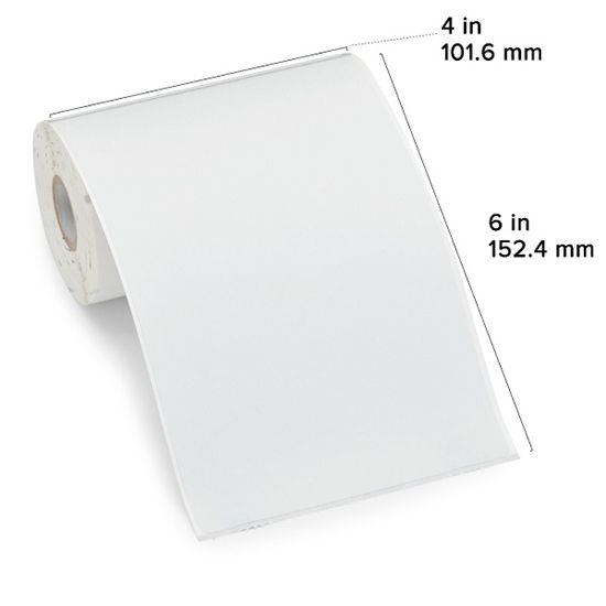 Zebra DT Label Paper (4" x 6") (0.75" Core) 1