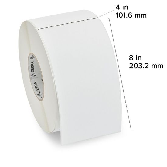 Zebra DT Label Paper (4" x 8") (3" Core) 1