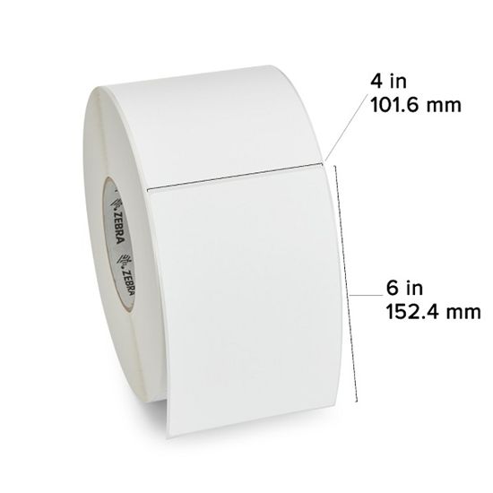 Zebra DT Label Paper (4" x 6") (3" Core) 1