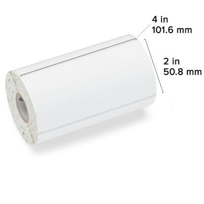 Zebra DT Label Paper (4" x 2") (0.75" Core) 1