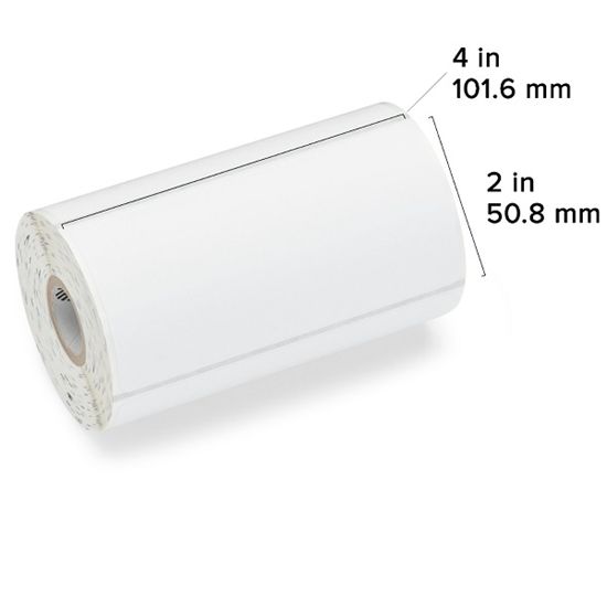 Zebra DT Label Paper (4" x 2") (0.75" Core) 1