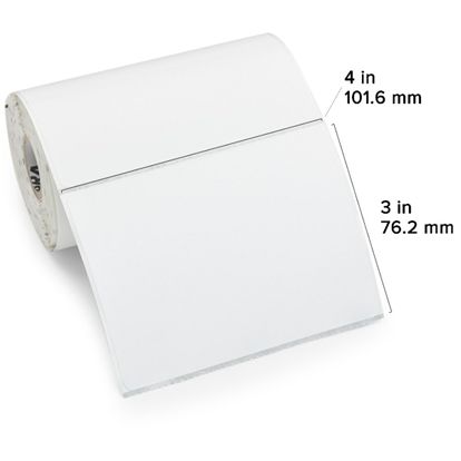 Zebra DT Label Paper (4" x 3") (0.75" Core) 1