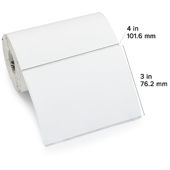 Zebra DT Label Paper (4" x 3") (0.75" Core) 1