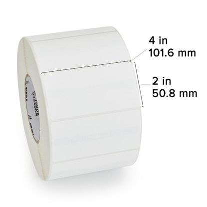 Zebra TT Label Paper (4" x 2") (3" Core) 1