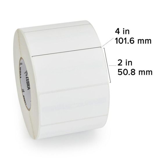 Zebra TT Label Paper (4" x 2") (3" Core) 1