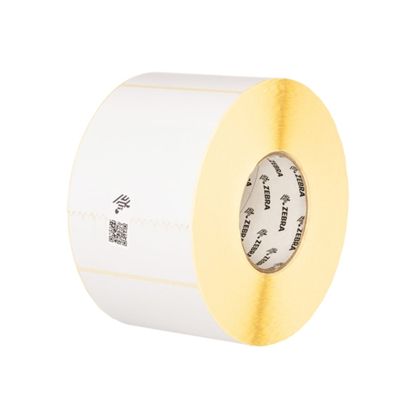 Zebra Direct Thermal Label Paper (1.8438" x 1.25") Z-Perform 2000D (3" Core) (3500/Roll) (4 Rolls/Ctn) (RFID) (Value Coated) (All-Temp Adhesive) (White) 1