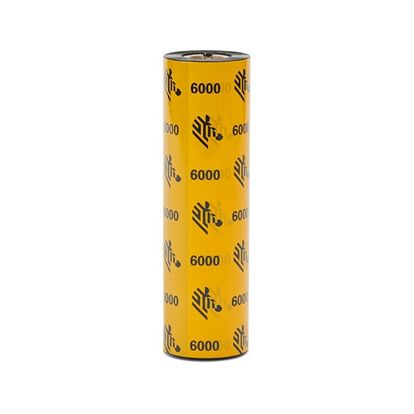 Zebra Thermal Transfer Ribbon Wax (3.31" x 243') 6000 Standard (0.5" Core) (48 Rolls/Ctn) 1