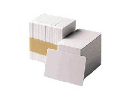 Zebra White PVC Cards (30 mil) (High Coercivity Magnetic Stripe) (500 cards) 1