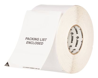 Zebra DT Label Polypropylene/Paper (6.625" x 6") (3" Core) 1