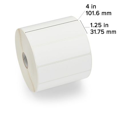 Zebra DT Label Paper (4" x 1.25") (1" Core) 1