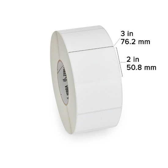 Zebra TT Label Kimdura Matte Polypro (3" x 2") (3" Core) 1