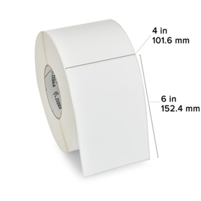 Zebra TT Label Polyester (1" x 0.5") (3" Core) 1