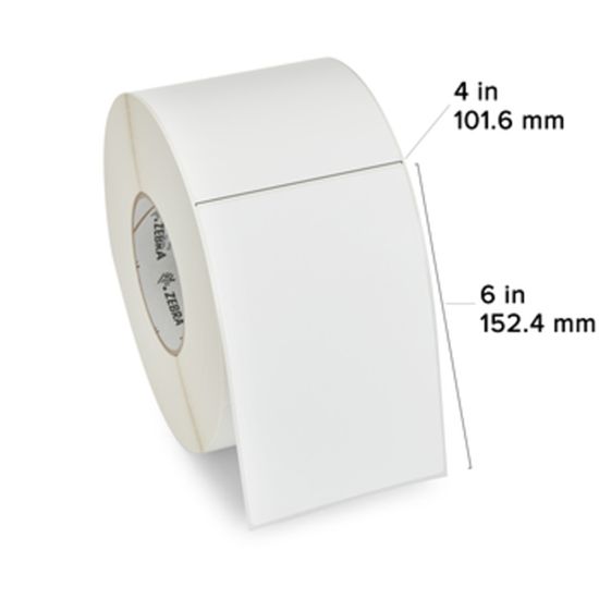 Zebra TT Label Polyester (1" x 0.5") (3" Core) 1