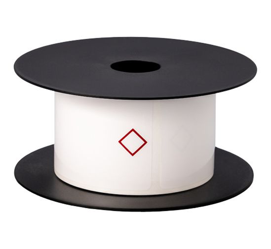 Brother TT GHS 1 Diamond White Label (use BMSLPR03xx Ink Ribbons) (3" x 2") (3 mil) (5" OD) (1" Core) (250 Labels/Roll) (1 Roll/Unit) (5 Year) 1