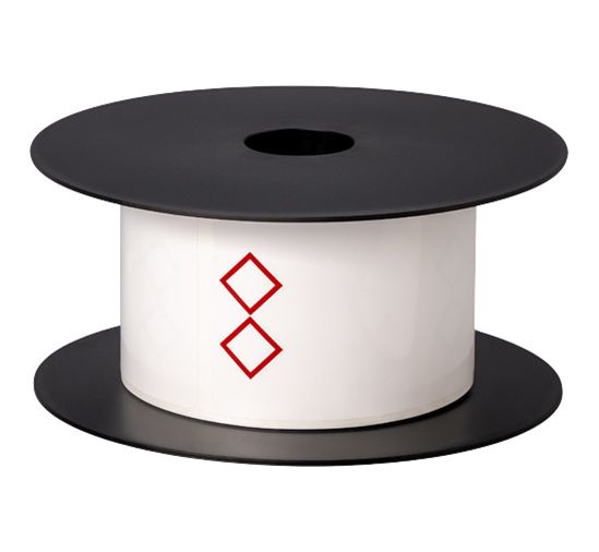 Brother TT GHS 2 Diamonds White Label (use BMSLPR03xx Ink Ribbons) (3" x 2") (3 mil) (5" OD) (1" Core) (250 Labels/Roll) (1 Roll/Unit) (5 Year) 1