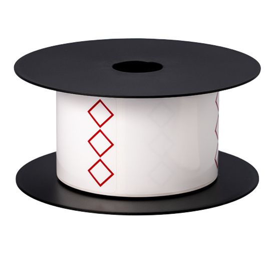 Brother TT GHS 3 Diamonds White Label (use BMSLPR03xx Ink Ribbons) (3" x 2") (3 mil) (5" OD) (1" Core) (250 Labels/Roll) (1 Roll/Unit) (5 Year) 1