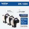 Brother Muti Purpose Paper Label (400 Labels) 17mm x 54.3mm (0.66" x 2.1")  - 3 pack 1