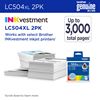 Brother Twin Pack High Yield Black Ink Cartridges (1500 Yield Each) 2