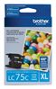 Brother Genuine LC75C High-Yield Cyan Ink Cartridge (600 Yield) 2