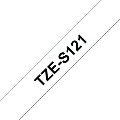 Brother 9mm (3/8") Black on Clear Extra Strength Super Adhesive Industrial Tape (8m/26.2') (1/Pkg) For use in TZ P-Touch: All TZ Machines 1