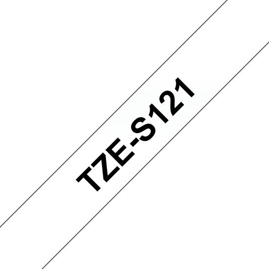 Brother 9mm (3/8") Black on Clear Extra Strength Super Adhesive Industrial Tape (8m/26.2') (1/Pkg) For use in TZ P-Touch: All TZ Machines 1