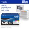 Brother 3-Pack Cyan Magenta and Yellow Toner Cartridges (1800 Yield) 2