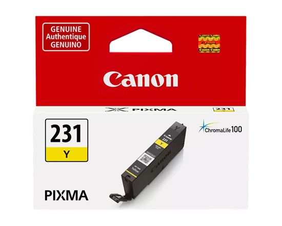 Canon (CLI-231Y) Standard Yield Yellow Ink Tank (824 Yield) 1