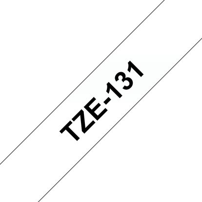 Brother 12mm (1/2") Black on Clear Laminated Tape (8m/26.2') (1/Pkg) 1