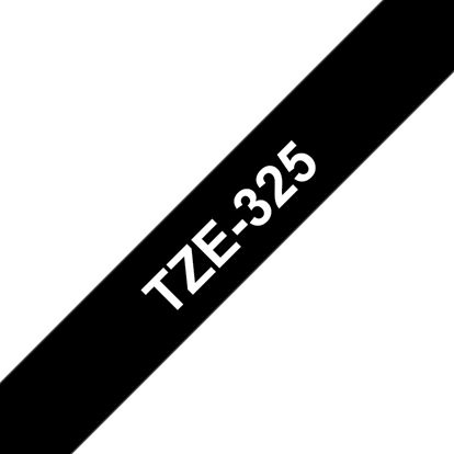 Brother 9mm (3/8") White on Black Laminated Tape (8m/26.2') (1/Pkg) For use in TZ P-Touch: All TZ Machines 1