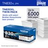 Brother High Yield Black Toner Cartridge 2-Pack (3000 Yield) 2