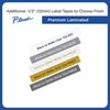Brother 12mm (0.47") Black on White Tape (2 Pack of TZE2314) All TZ Machines 6