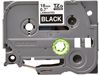 Brother 18mm (3/4") White on Black Laminated Tape (8m/26.2') (1/Pkg) For use in TZ P-Touch: All TZ Machines Except PT-200 1100 1130 1300 1160 1170S 1180 1200 2030 2730 ST-1150 2