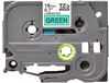 Brother 18mm (3/4") Black on Green Laminated Tape (8m/26.2') (1/Pkg) For use in TZ P-Touch: All TZ Machines Except PT-200 1100 1130 1300 1160 1170S 1180 1200 2030 2730 ST-1150 2