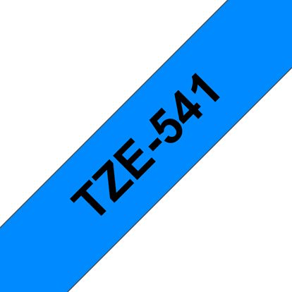 Brother 18mm (3/4") Black on Blue Laminated Tape (8m/26.2') (1/Pkg) For use in TZ P-Touch: All TZ Machines Except PT-200 1100 1130 1300 1160 1170S 1180 1200 2030 2730 ST-1150 1