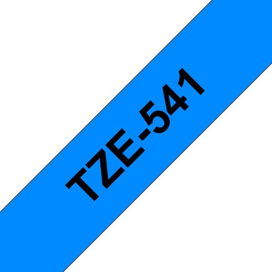 Brother 18mm (3/4") Black on Blue Laminated Tape (8m/26.2') (1/Pkg) For use in TZ P-Touch: All TZ Machines Except PT-200 1100 1130 1300 1160 1170S 1180 1200 2030 2730 ST-1150 1