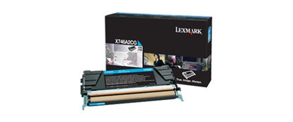 Lexmark Cyan Non-Return Program Toner Cartridge (7000 Yield) (For Use in Model X746/X748) 1
