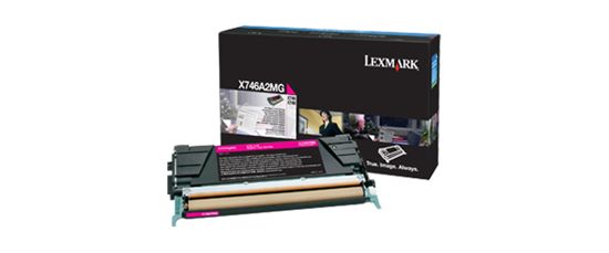 Lexmark Magenta Non-Return Program Toner Cartridge (7000 Yield) (For Use in Model X746/X748) 1
